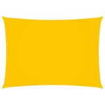 vidaXL Voile de parasol Tissu Oxford rectangulaire 2x4 m Jaune