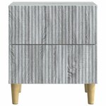vidaXL Cabinet de chevet Sonoma gris 43 x 34 5 x 48 cm