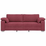 vidaXL Canapé Bordeaux 219 x 77 x 82 cm tissu