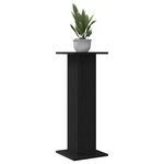 vidaXL Support de Plante 2 Pièces Chêne noir 30 x 30 x 80 cm