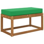 vidaXL Coussin de Siège d'Extérieur Vert 80 x 40 x 8 cm