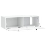 vidaXL Meuble TV mural Blanc 98 x 41 x 30 cm Bois d'ingénierie