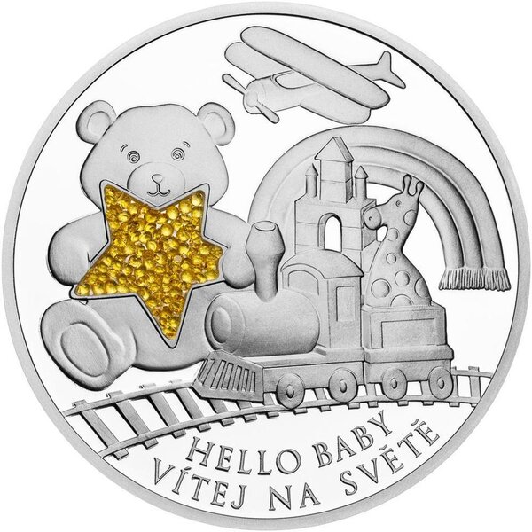 Pièce de monnaie en Argent 2 Dollars g 31.1 (1 oz) Millésime 2026 Crystal Series HELLO BABY (PRÉCOMMANDE)