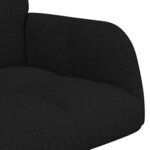 vidaXL Sofa 2 places Noir 115 x 61 x 87 cm Tissu