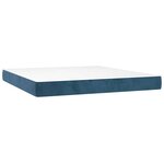 vidaXL Matelas de lit à ressorts ensachés 160x220x20 cm velours