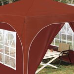 vidaXL Tente de fête pop-up 290 x 290 x 245 cm Terre cuite