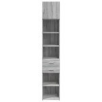 vidaXL Armoire de rangement mince sonoma gris 40x42 5x225 cm
