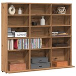 vidaXL Armoire à CD chêne artisanal 100x23x89 5 cm bois d'ingénierie