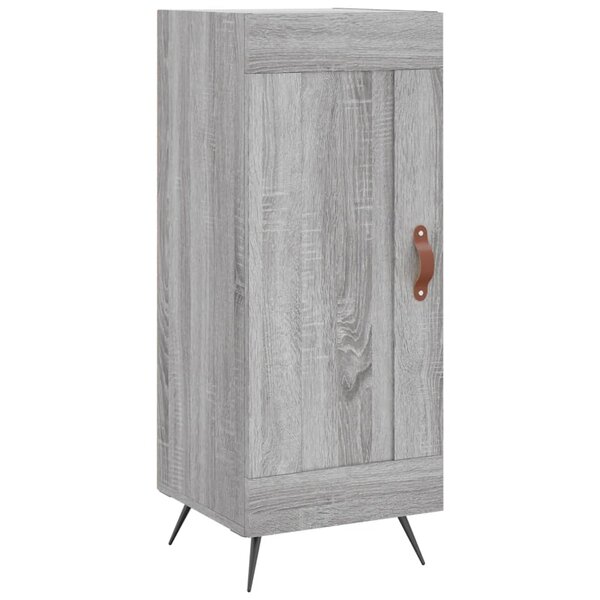 vidaXL Buffet Sonoma gris 34 5x34x90 cm Bois d'ingénierie