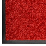 vidaXL Paillasson lavable Rouge 120x180 cm