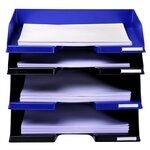 Corbeille-à-courrier MAXI-COMBO à l'italienne ECOBlack noir EXACOMPTA