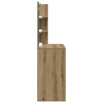 vidaXL Coiffeuse avec LED chêne artisanal 60x40x140 cm