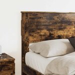 vidaXL Tête de lit Chêne fumé 150 cm Bois d'ingénierie