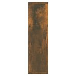 vidaXL Armoire à miroir avec LED Chêne fumé 76x15x55 cm