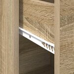 vidaXL Armoire de rangement en chêne Sonoma Chêne Sonoma MDF Moyenne