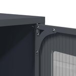 vidaXL Meuble TV anthracite 100 5x39x60 5 cm acier