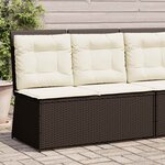 vidaXL Banc de jardin Marron polyrotin