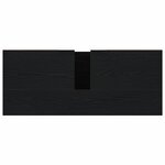 vidaXL Meuble de Lavabo de Salle de Bain Chêne noir 80 x 33 x 60 cm