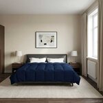 vidaXL Duvet complet toute l'année 240 x 260 cm 4 saisons Bleu foncé