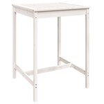 vidaXL Ensemble de bar de jardin 3 Pièces blanc bois de pin massif