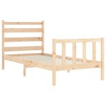 vidaXL Cadre de lit sans matelas 90x200 cm bois de pin massif