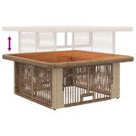 vidaXL Ensemble de salle à manger pour jardin 3 Pièces Beige et crème