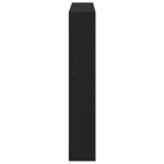 vidaXL Étagère cube murale 7 compartiments noir bois d'ingénierie