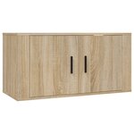 vidaXL Meuble TV mural Chêne Sonoma 80x34 5x40 cm
