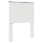 vidaXL Cadre de lit Blanc 75 x 190 cm Bois de pin massif