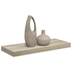 vidaXL Étagère flottante murale chêne 60x23 5x3 8 cm MDF