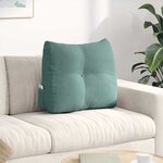 vidaXL Coussin de Dos Vert Mer 60 x 24 x 50 cm Velours