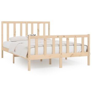 vidaXL Cadre de lit sans matelas 160x200 cm bois massif