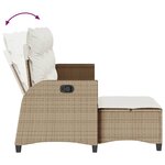 vidaXL Salon de jardin avec coussins forme de L 3 Pièces beige polyrotin