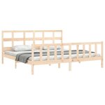 vidaXL Cadre de lit sans matelas 200x200 cm bois massif de pin