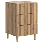 vidaXL Cabinet de chevet avec tiroir Chêne artisanal 43 x 41 x 66 5 cm