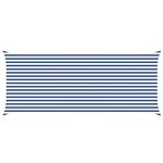 vidaXL Voile d'ombre Bleu et Blanc 6 x 2 5 m 100   polyester Oxford