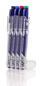 Stylo feutre Fineliner FRIXION EVOLUTIVE SET, étui 4 PILOT