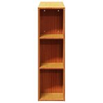 vidaXL Tête de lit avec rangement cire marron 100cm bois massif de pin
