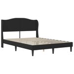 vidaXL Cadre de lit avec tête de lit Noir 120 x 200 cm Simili cuir