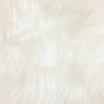 vidaXL Tapis en Peau de Mouton Synthétique Blanc 200 x 200 cm