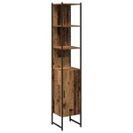 vidaXL Ensemble de mobilier de salle de bain avec étagère 4 Pièces Marron