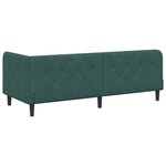 vidaXL Cadre de lit d'angle Vert foncé 80 x 200 cm Velours