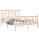 vidaXL Cadre de lit sans matelas bois de pin massif