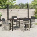 vidaXL Ensemble de salle à manger pour jardin 5 Pièces Gris clair