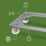 Pack and Move - Lot Bacs Gerbables 20L 40L 60L x 1 - Charge 20 kg - 1 Chariot Transport à Roulettes - Déménagement et Transport - Réutilisable