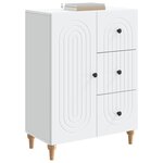 vidaXL Buffet Blanc 66 x 34 5 x 90 cm Bois d'ingénierie