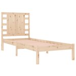vidaXL Cadre de lit sans matelas 90x190 cm bois massif