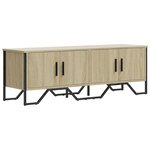 vidaXL Meuble TV chêne sonoma 122x34x41 cm bois d'ingénierie