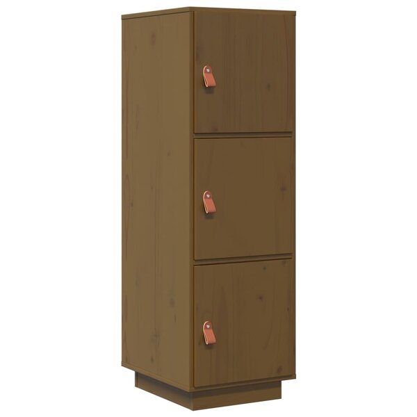 vidaXL Buffet haut Marron miel 34x40x108 5 cm Bois massif de pin