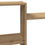 vidaXL Étagère murale chêne artisanal 96x18x60 cm bois d'ingénierie